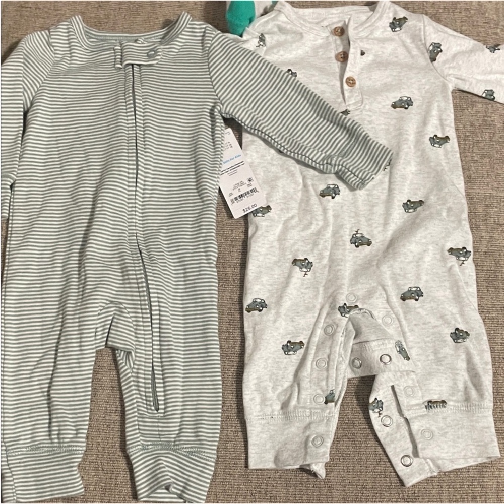 Carters one piece infant outfits (2) NWT